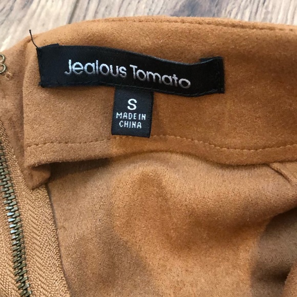 Faux Suede Tan Skort - Picture 6 of 6